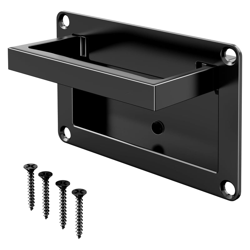 4.3 inch Black recessed Door Pull Handle, The recessed Flush Pull Handle has Springs Inside it That Automatically Pull Back,Door Pull Handle Recessed Flush Pull Handle (1, Black) 1