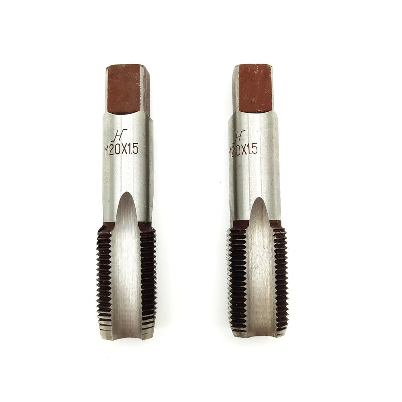 M20 x 1.5 Metric Hand Thread Tap, 1.5mm Pitch, 1 Tapper Tap, 1 Plug Tap, Right Hand (M20x1.5, Tap) M20x1.5
