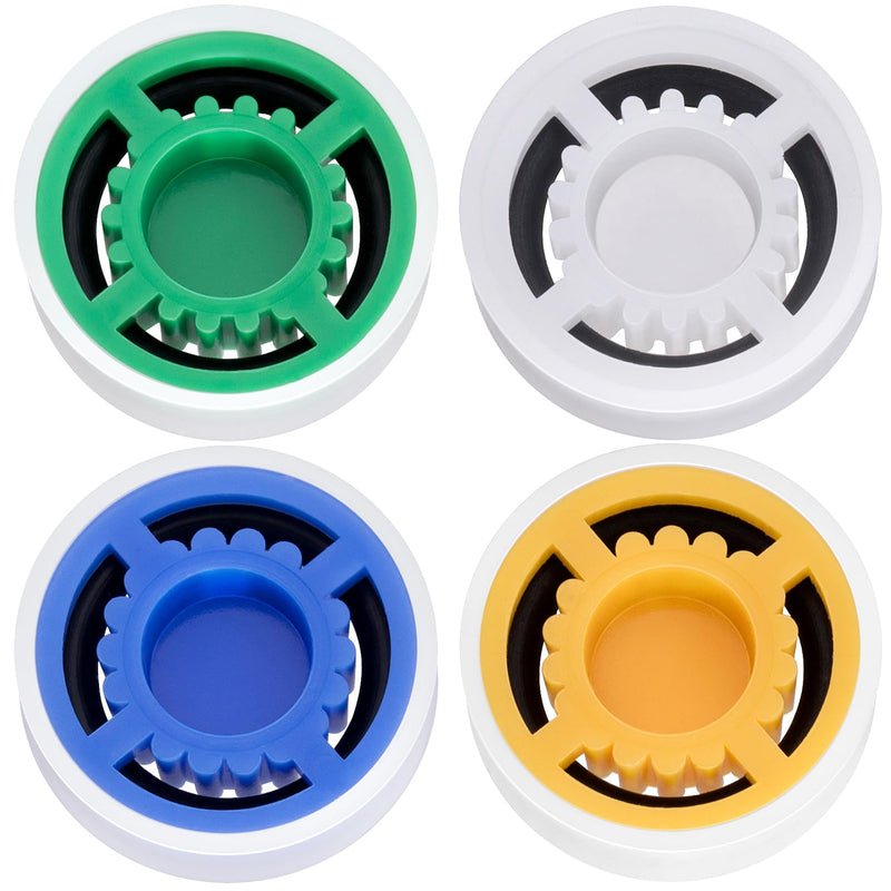 PAGOW 4 Pcs Shower Flow Restrictor, gpm 1.5/1.8/2.0/2.5 Shower Flow Reducer, Shower Head Water Flow Limiter Set for Shower Head Handheld Shower (0.56x0.54x0.21inch) gpm 1.5/ 1.8/ 2.0/ 2.5