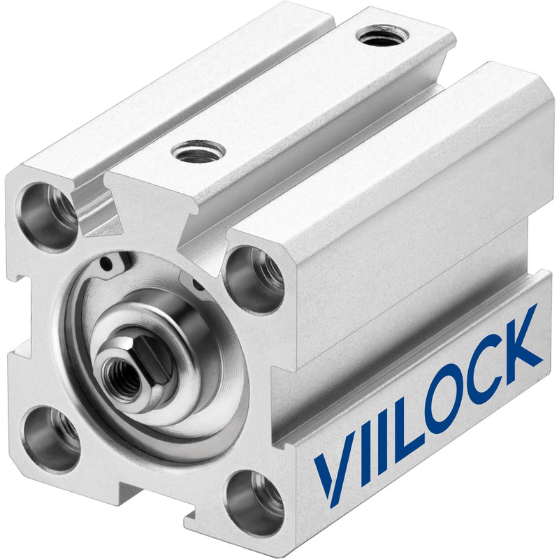 Pneumatic Air Cylinder 20mm Bore 25mm Stroke, Thin Air Cylinder Double Action Hydraulic SDA 20 X 25 20mm x 25mm