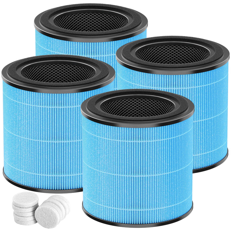 4 Pack AP0601 Replacement Filter Compatible with AIRTOK AP0601 Air Purifier 4 Pack