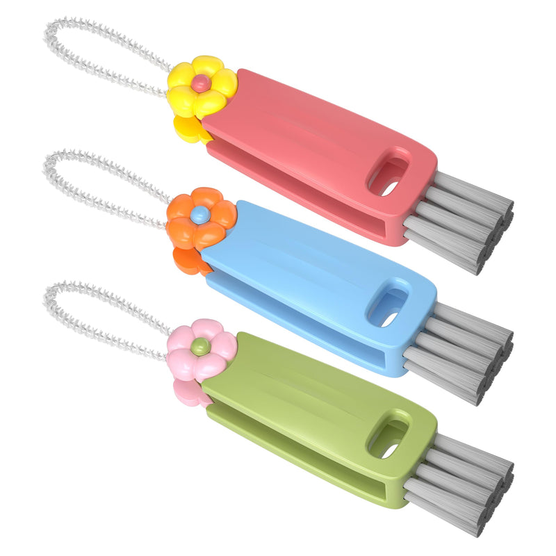 3 in 1 Cup Lid Gap Cleaning Brush Set, Multifunctional Bottle Cleaning Brush, Cup Lid Gap Cleaner, Home Kitchen Crevice Cleaning Brush Tools (Multicolor) Multicolor