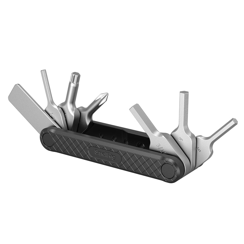 SMALLRIG Folding Tool Set with Screwdrivers and Hex Key Wrenches, Seven Functional Tools Included (Black) - 4681 Black
