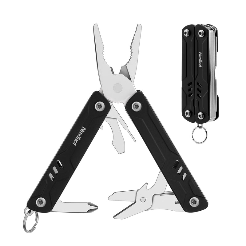 NexTool Keychain Multitool, 9 in 1 Mini Multitool with Needle Nose Pliers, Scissors, SIM Extractor and Screwdrivers for Travel, EDC, TSA Approved Multitool, Bladeless Small Multitool(Mini Sailor Lite) Pocket Size Mini Sailor Lite