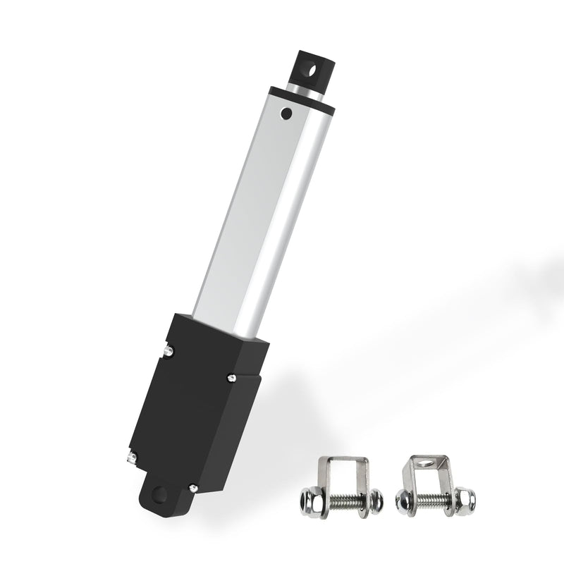 100mm 120N Mini Electric Linear Actuator 4 Inch Linear Motion Actuator 12V Actuators with Brackets for Cabinets, Robotics, Home Automation, Window Opener