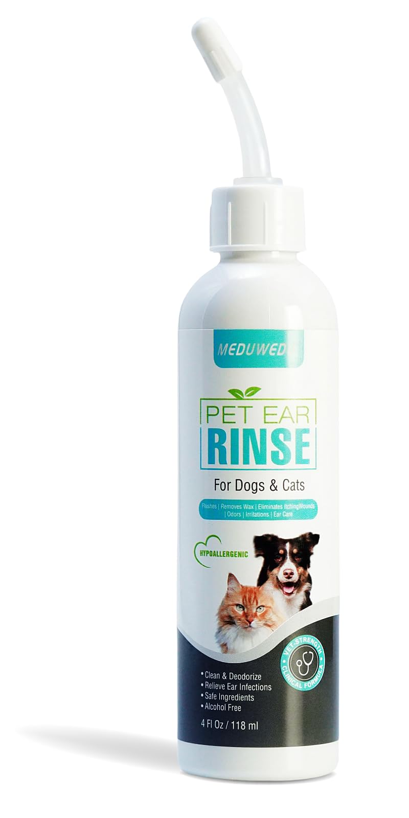 Dog Ear Cleaner, Dog Ear Care Liquid, Dog and Cat Ear Cleaner to Eliminates Ear Odour, Dirt and Debris Pet Ear Cleaner Solution,Remove Wax, Dirt & Stop Smelly, Itchy, Non-Irritating, 4 Fl oz - PawsPlanet Australia