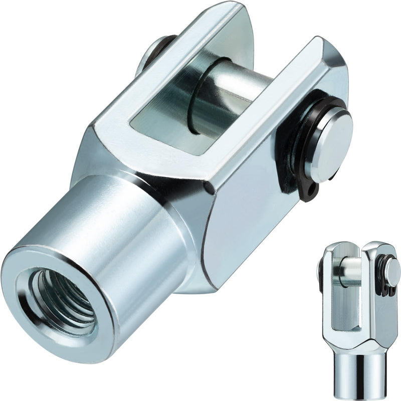 2pcs Air Cylinder Rod Clevis End, M10x1.25 Female Thread Y Connector for Pneumatic Air Cylinder Foot Mounting Work Y-32 Y32
