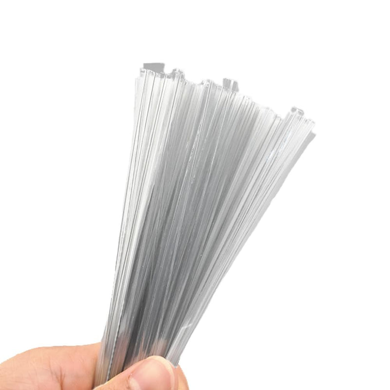 HAHIYO 300Pcs 4inches Cear Metal Twist Ties Bread Candy Coffee Bag Ties Plant Garden Twist Ties for Cellophane Treat Bags Gift Wraping Bags Plastic Bags Halloween Party Cake Present Art Crafts 4 Inches