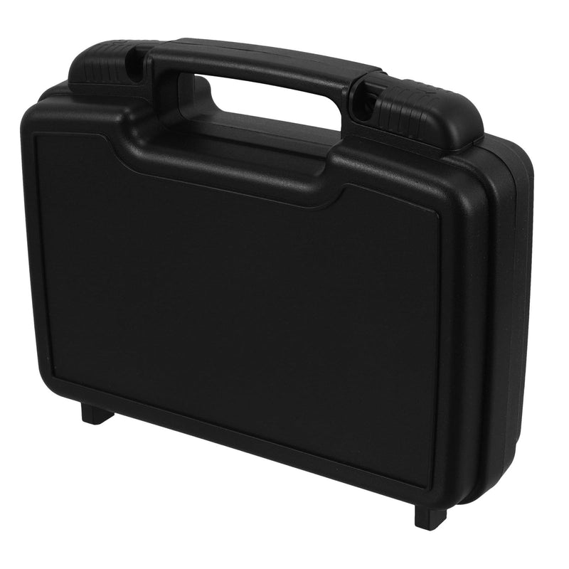 ARTIBETTER Portable Toolbox Storage Case Black Pp Plastic Tool Box with Reinforced Corners and Locking Mechanism Compact Carrying Case for Travel and Outdoor Use
