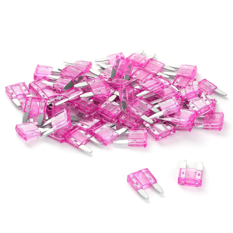 100 Pack Auto Fuses 3 AMP APM/ATM 32V Mini Blade Style Fuses 3A Short Circuit Protection Car Fuse (3 AMP)