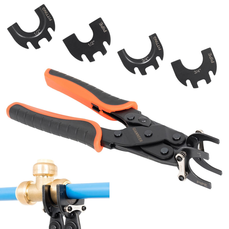 Push to Connect Removal Tool Disconnect Tongs Tool Plumbing Tools for 1/2”, 3/4”, 1” Push Fittings Pex Removal Tool Improved Version IMPROVED DISCONNECT TONGS