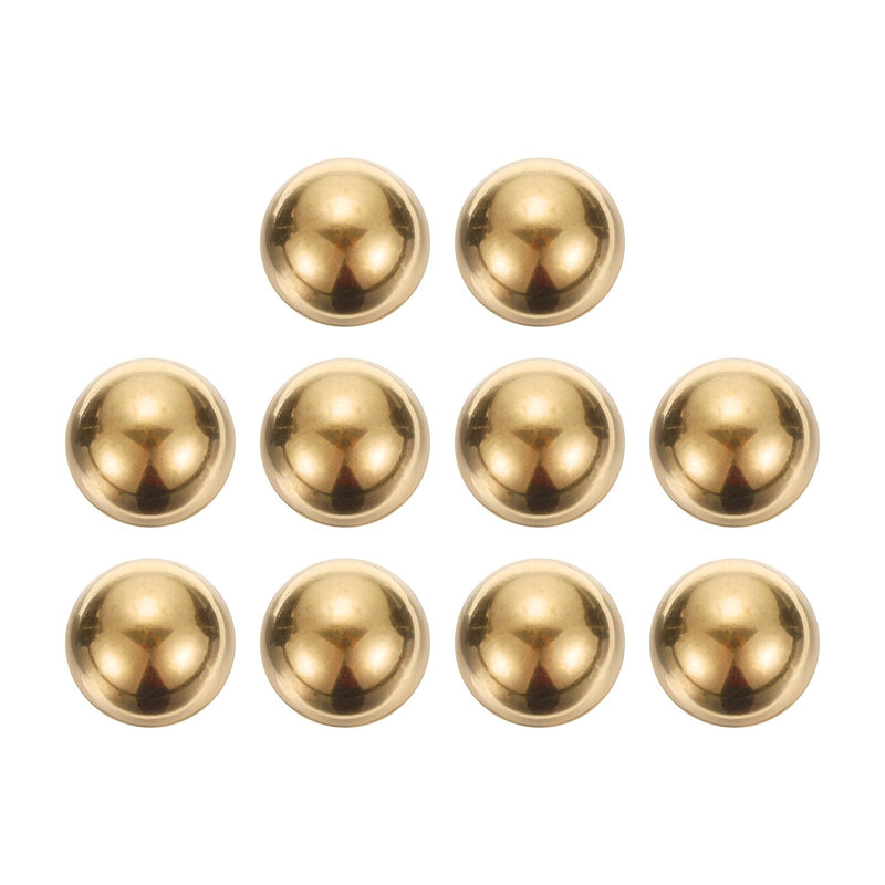 uxcell 10pcs Precision Solid Brass Bearing Balls 15mm Industrial Brass Ball Spheres for Machinery, Automotive, and DIY 10