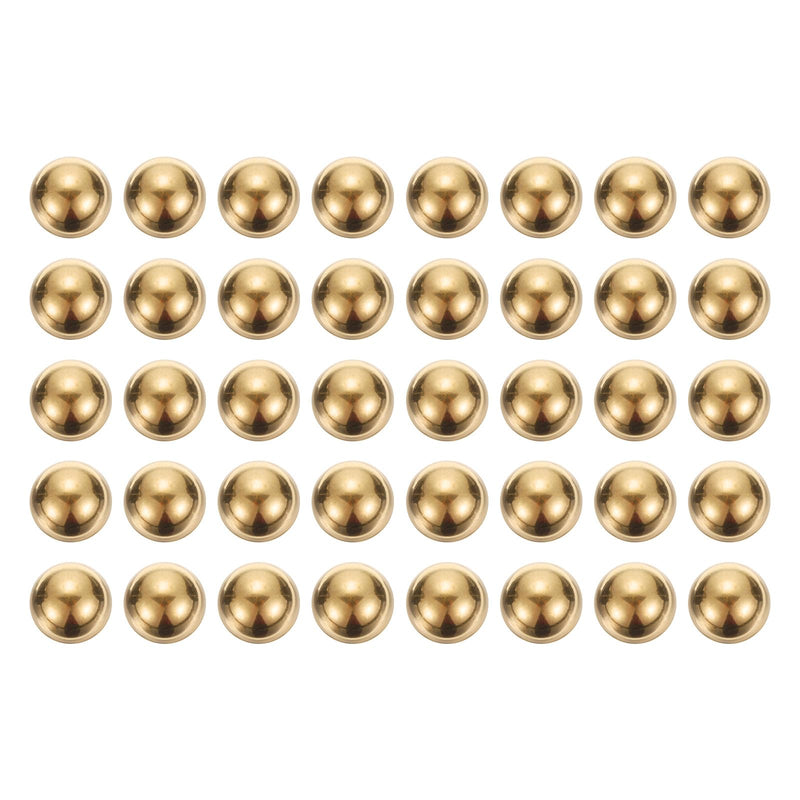 uxcell 40pcs Precision Solid Brass Bearing Balls 1/2" Industrial Brass Ball Spheres for Machinery, Automotive, and DIY 1/2 inch 40