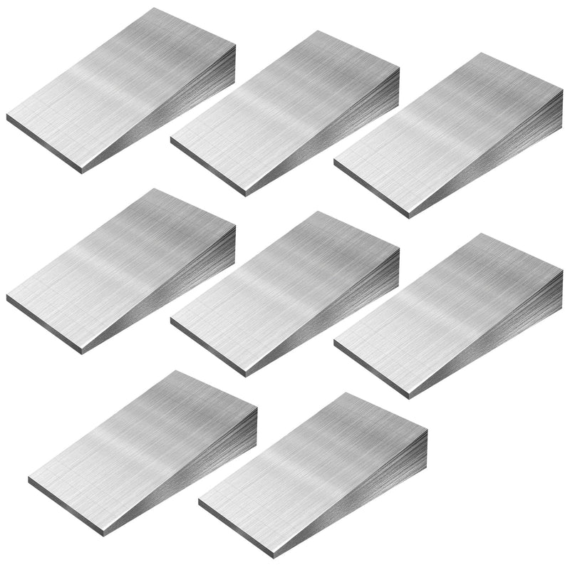 8PCS 4.7x2.4x0.8 Inch Metal Wedge Shims Triangle Flange Wedge, Steel Flange Wedge, Slope Steel Wedges, Metal Welding Tools for Machine Tool Workshop Factory