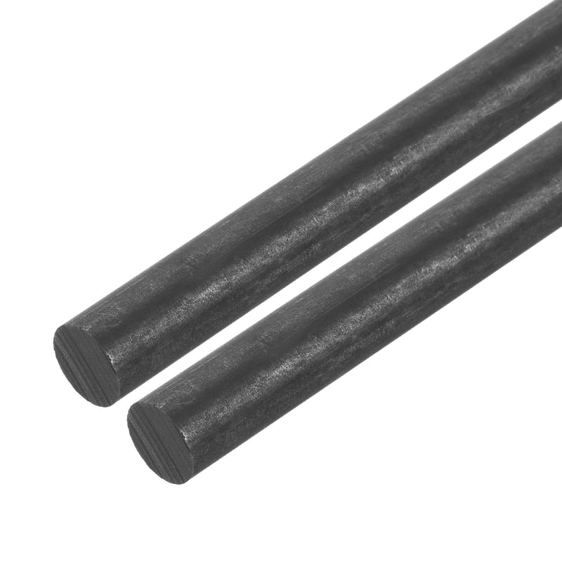 MECCANIXITY Graphite Rod, Graphite Stirring Rod Cylinder Stick Carbon Rod 305x12mm Black for Electrode, Melting Casting, Crucibles, Pack of 2