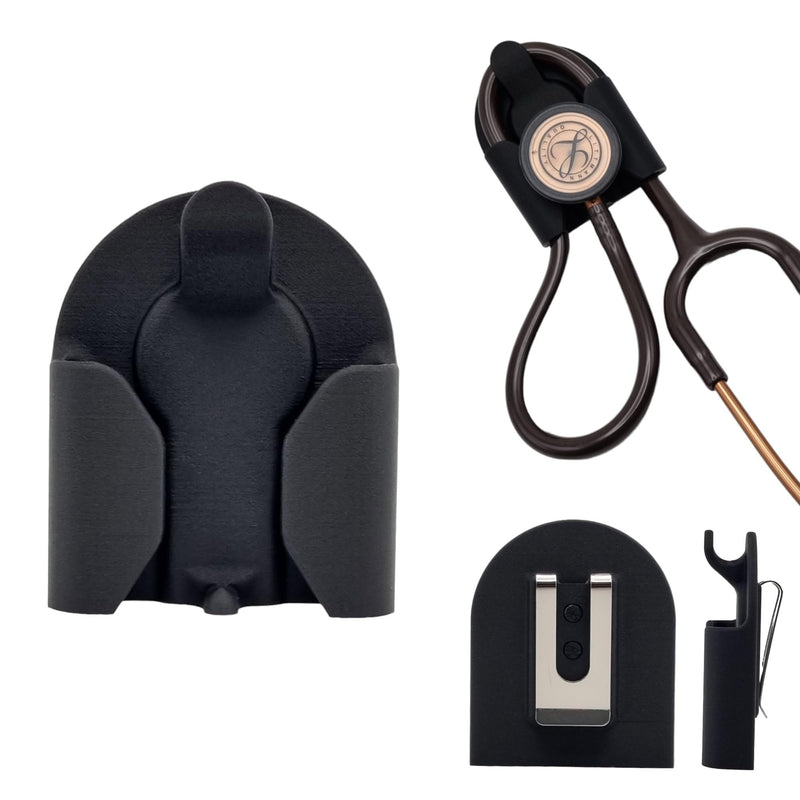 Generic SIGHealth Stethecope Holder, Designed for Durability and Comfrot, Stethoscope Hip Holder for Waist Belt, for Physicians, Nurses, MAs, PAs, and Students., Black