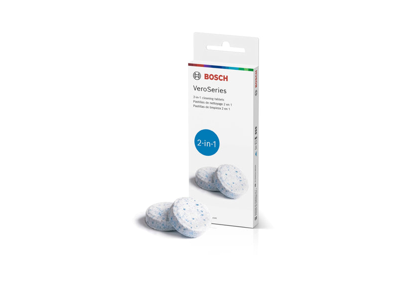 Bosch Cleaning Tablets for VeroCafe Coffee Machines - Espresso Cleaner, Phosphate-Free, Remove Coffee Oil and Residue - For Appliance Care and Maintenance, Extends Service Life - 10 Tabs - TCZ8001US