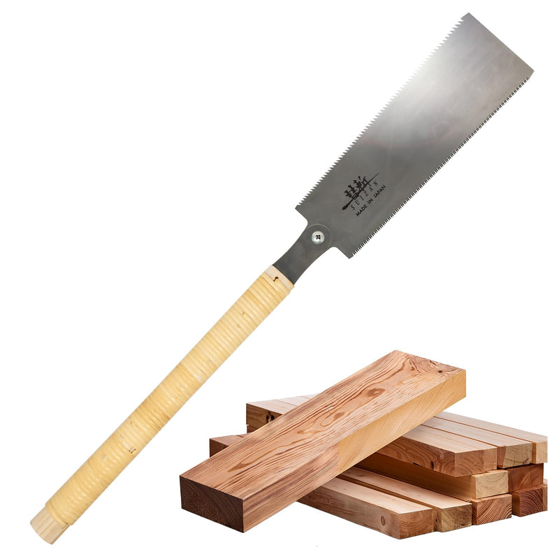 SUIZAN Ryoba Double Edge Saw 9.5" Assembly ver - Professional Japanese Pullsaw Handsaw Woodworking Tools 9.5 Inch Assembly Ver