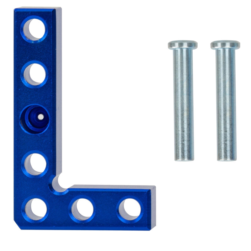 Mini Small Square Center Finder Woodworking 90 Degree Precision Measuring Small Square Tool, Center Finder Woodworking Machinist Square Gauge Mini Layout Marking Tool Blue