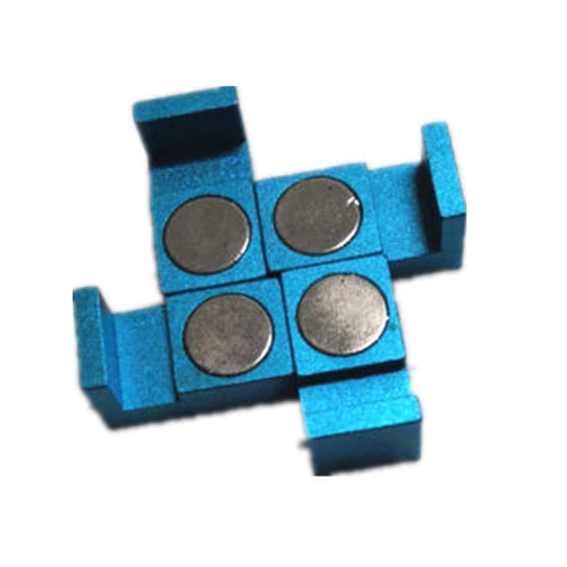 CWZ (Blue) Magnetic Parallel Keepers Holders. Dual Magnets! Vise,CNC, Kurt - 4set