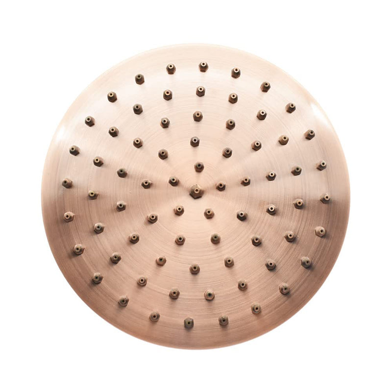 Shower Head High Pressure Rain Showerhead 8" inch Round Antique Red Copper Brass Luxury Design Adjustable Replacement For Bathroom Shower Heads