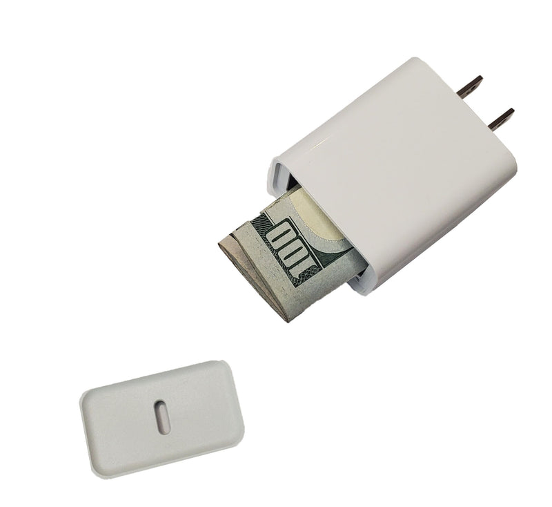 Phone Charger Diversion Safe - Realistic Looking USB Charger with Storage Compartment | Cash Can Items Hidden Compartment Storage Hiding Places for Valuables