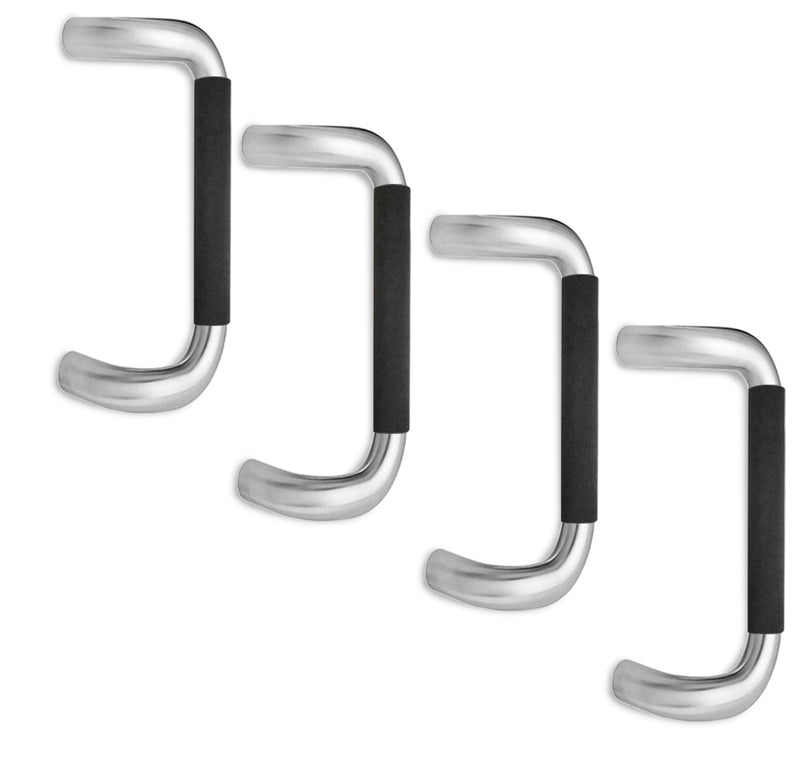 Door Handle Cover for Commercial Business Door Handles; No More Hot Handles (Black, 4)