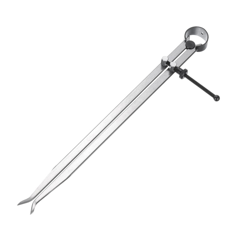uxcell Spring Inside Caliper 17 Inch Stainless Steel Adjustable Spring Caliper Straight-Leg for Wood Turning Lathe Projects