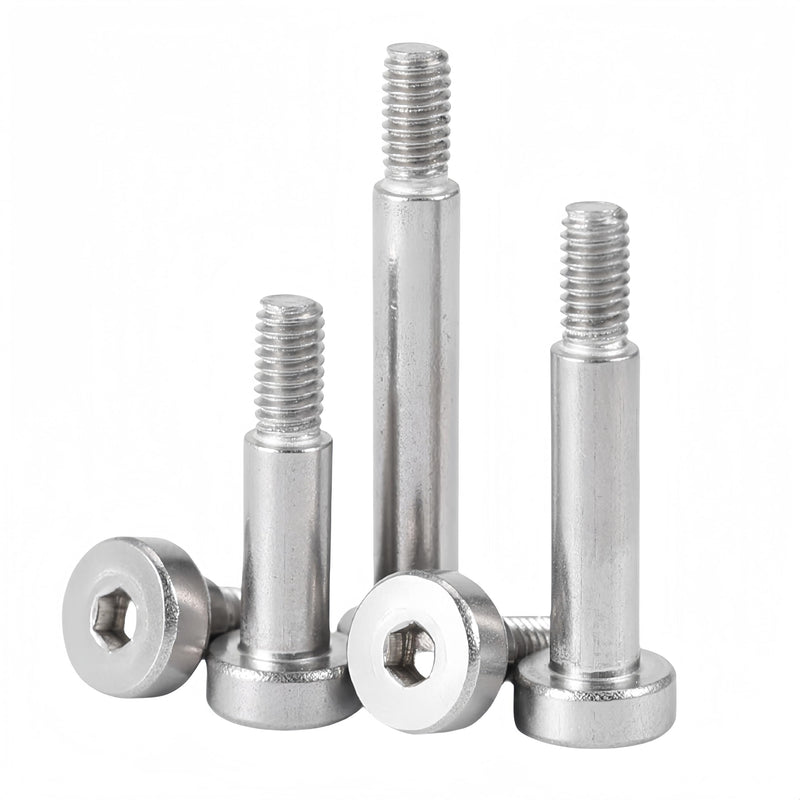 NACX M2 Hex Socket Shoulder Bolts, 2.5mm Shoulder Dia 18mm Shoulder Length, 304 Stainless Steel, 20Pcs