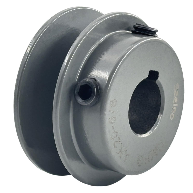 AK20-5/8 Sheaves,v Belt Pulley 5/8 inch bore 2" OD,Motor Pulley Cast Iron for A 3L 4L V-Belts,AK2058 Pulley 5/8"Bore,2"OD 1 Groove