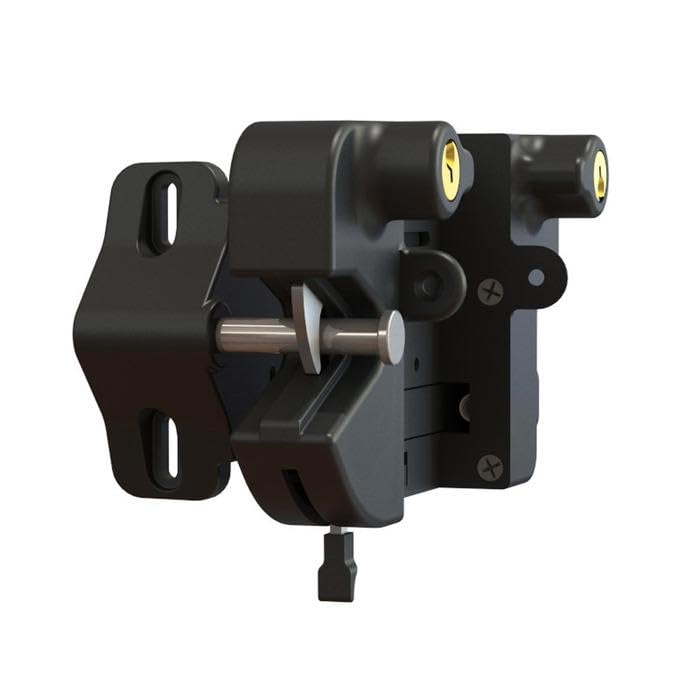 Traverse Gate Latch for 4"" Posts, Black