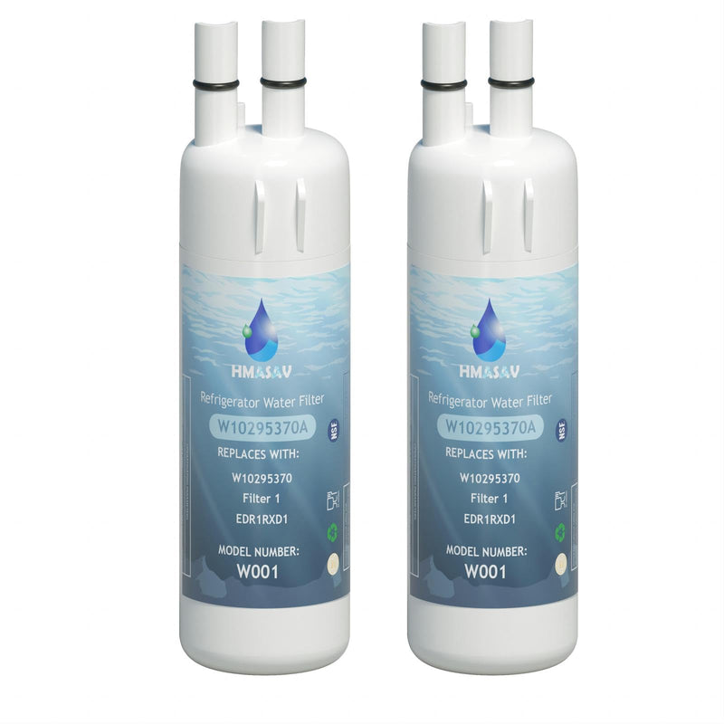 W10295370A water filter replacement, Compatible with EDR1RXD1, EDR1RXD1B, W10295370, Filter 1, WHR1RXD1, KAD1RXD1, P4RFKB2, P8RFWB2L, 46-9930,46-9081 2PACK