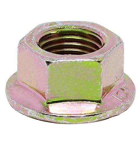 3/8"-16 (25 Pack) Grade 8 Hex Flange Nut, Coarse Thread, Yellow Zinc by Makers Bolt 3/8"-16 (25 pack)