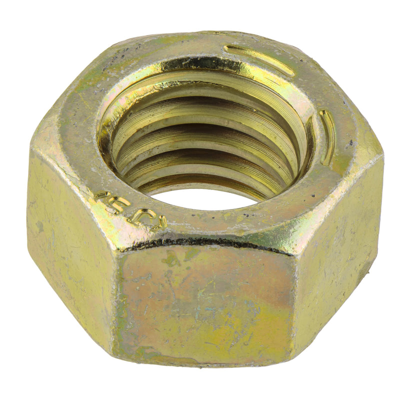 1/4"-28 (100 Pack) Grade 8 Hex Nut, Fine Thread, Yellow Zinc by Makers Bolt 1/4"-28 (100 pack)