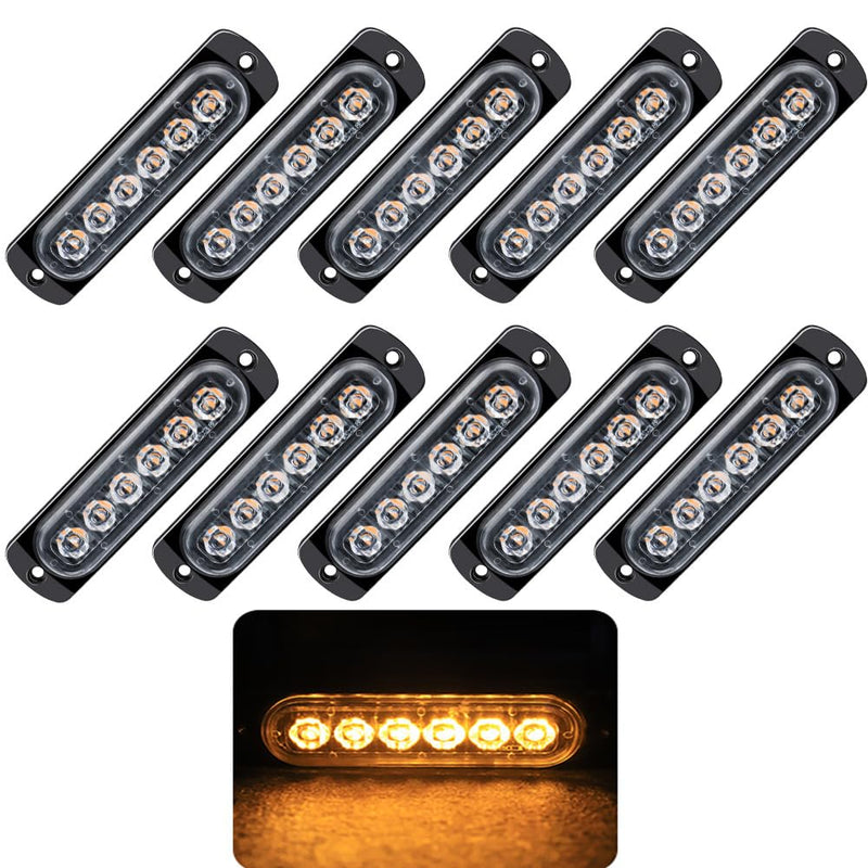 Encell LED Trailer Truck Side Marker Light 10PCS 18W Indicator Light for Truck Camper Marine Boat Stern Yacht Kayak
