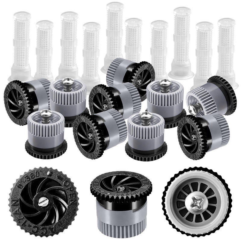 10 Pieces Variable Arc Nozzle, Replacement Pop-up Sprinkler Heads Compatible with Hunter, RainBird, Orbit High Efficiency Pop Up Sprinklers for Garden Lawn Irrigation (17AN)