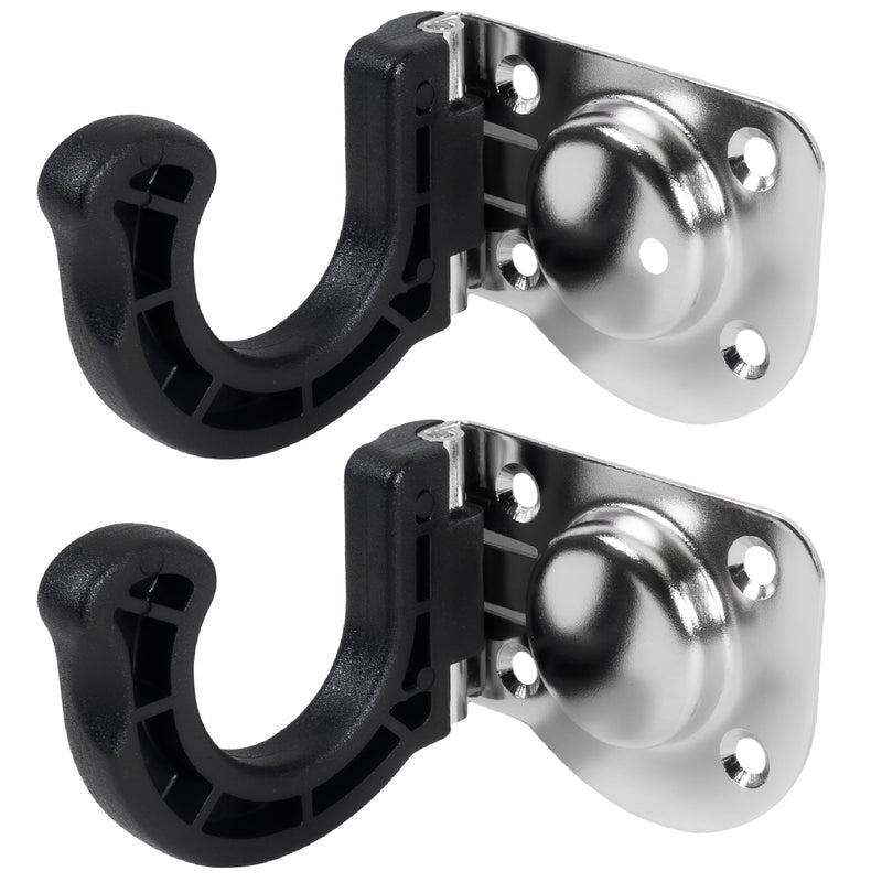 Five Oceans Boat Hook Holder - Folding Push Pole Holder for Boats, Heavy-Dyty Stainless Steel Nylon Design, 2-Pack, Secure Storage Solution - FO4801-1