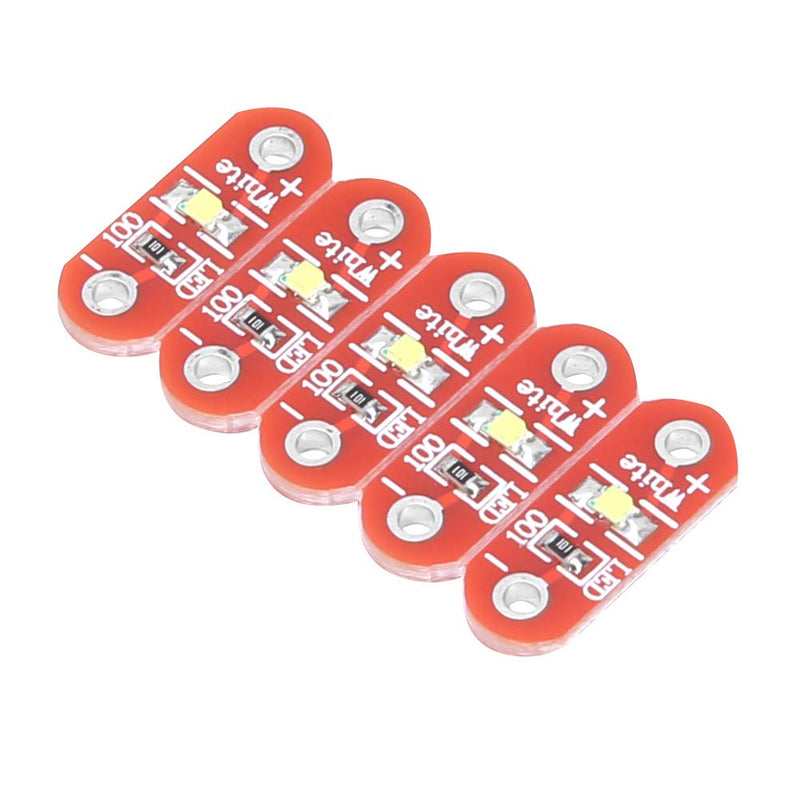 50 Pcs Lilypad LED Module White DIY Kit, Light LED Module 3~5V, Small Size Design, Good Wear Ability