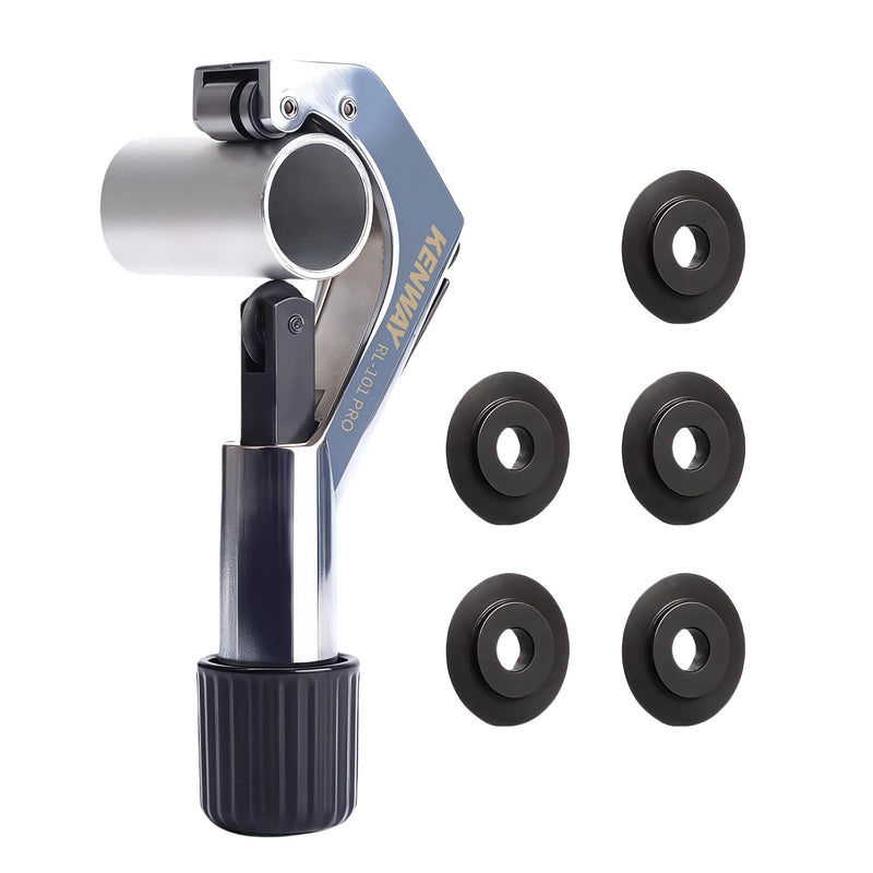 Bicycle Front Fork Tubing Cutter, Handlebar/Seatpost/Fork Pipe Cutter, Mountain Bike Metal Tubes Cutter for (6mm-42mm) 1/4"~1-5/8" Aluminium/Titanium/Stainless Steel Tube, with 5 Cutting Wheels