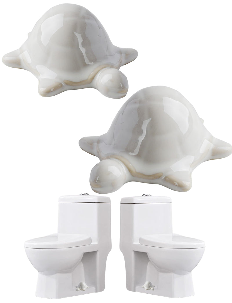 White Toilet Floor Bolt Caps, Ceramic Sea Turtle Toilet Bolt Caps Cute Bathroom Decor, Fun Turtle Themed Gadgets for The Toilet Easy installation (White Sea Turtle) White Sea Turtle - NewNest Australia
