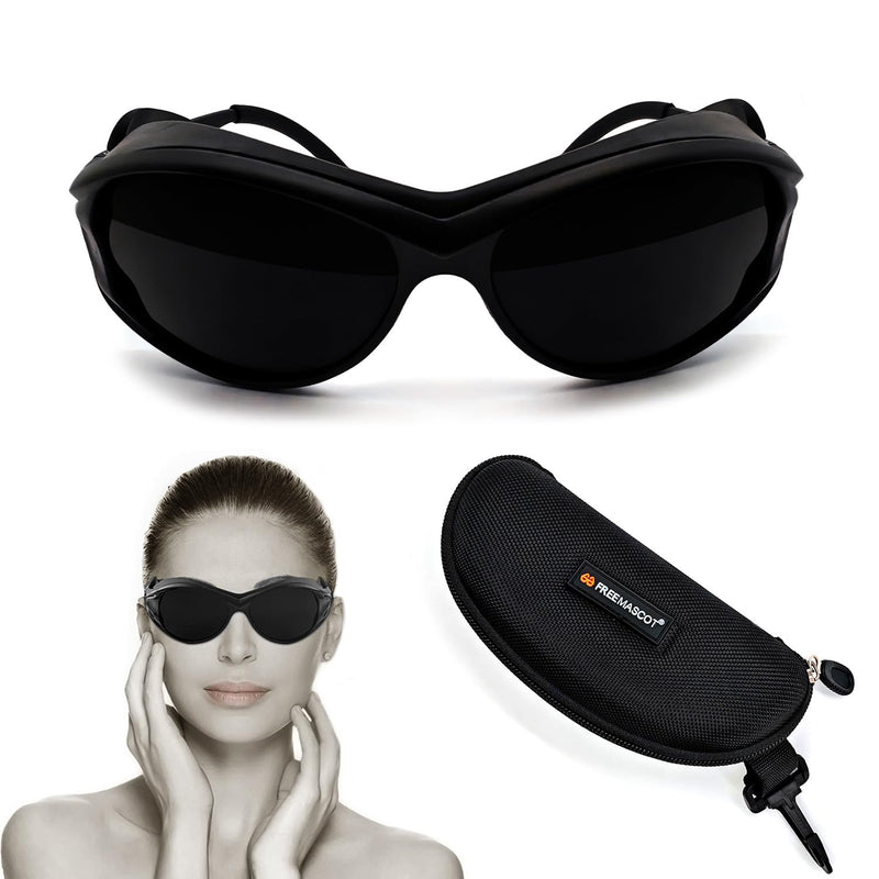 FreeMascot Red Light Therapy Glasses, Laser Safety Glasses IPL 200-2000nm, Eyes Protection for Tanning Goggles and Red Light Therapy