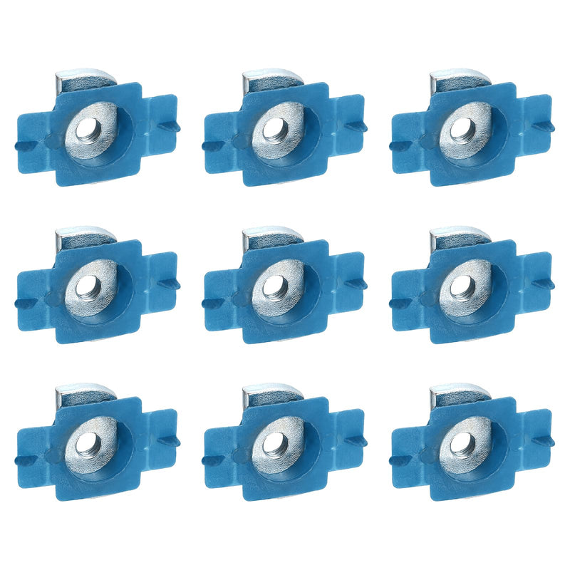 uxcell 30 Pcs Nylon Strut Cone Nut, M8x1.25mm Nylon Channel Squeeze Nut with Twist Tab for Strut Channel Support Systems Solar Panels Mounting