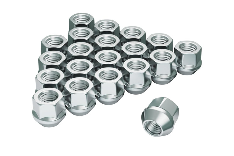 Gaemi 9/16 Open End Chrome Lug Nuts for Aftermarket Wheels,20Pcs 9/16 18 Lug Nuts Set,3/4" Hex 0.84” Height Conical Seat 60,Sliver 9/16"-18