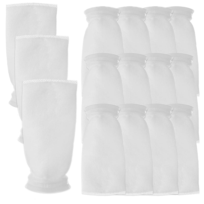16 Pack 4" x 9" Filter Socks 4 Inch Ring by 9 Inch Long 200 Micron Filter Bag, Felt Filter Sock for Aquarium, Industry, Chemical, Water Liquid Filter Bags