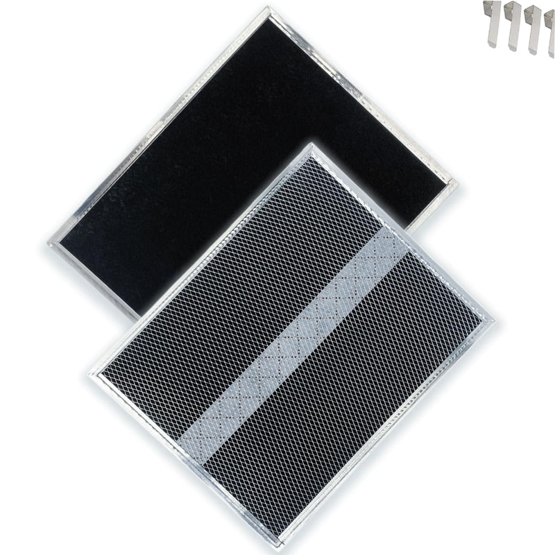 S99010308 Carbon Replacement Filter compatible with Broan QS WS BPSF30 GE: WB02X10707 NON-Ducted Range Hood Charcoal Filters 10.8" X 13.3" (2-Pack)