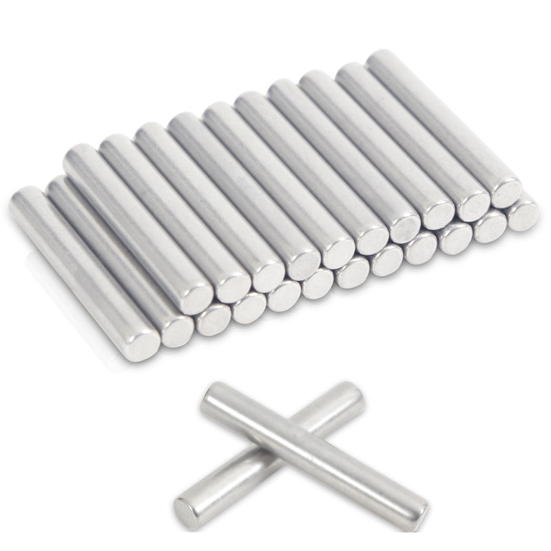 50 Pcs 3mm x 30mm Shelves Dowel Pin,304 Stainless Steel, Shelf Support Pegs Pin Rod Fasten Elements Metal Shelf Pegs 50.0