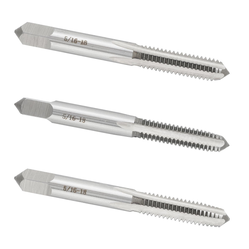 5/16-18 Hand Tap, Right Hand 5/16 x 18 Threading Hand Tap 1Pair 5/16-18