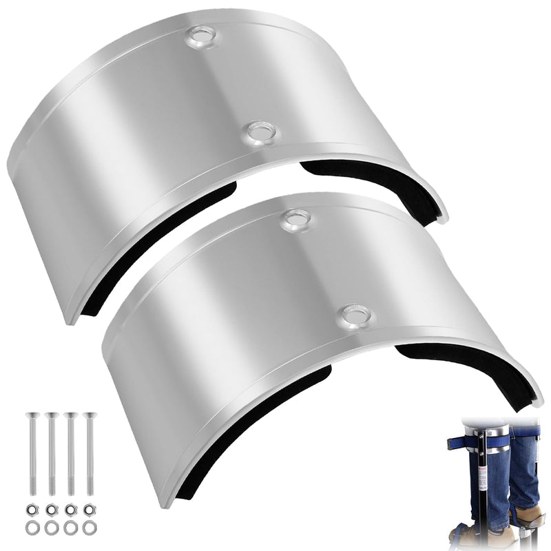 2PCS Drywall Stilt Replacement Parts, Aluminum Alloy Stilt Accessories, Curved Leg Plates for Home Improvement, Plastering, Painting, Wiring 2PCS