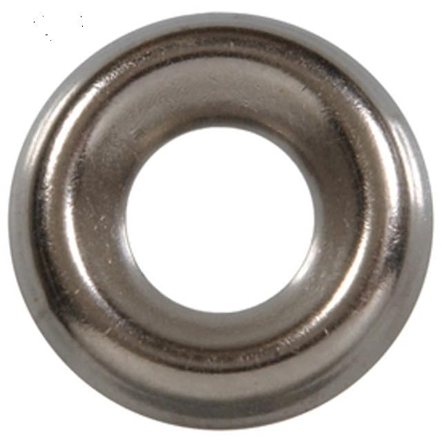 1/4"" Countersunk Finishing Washers (Pack of 20), for Screws/Bolts/Nails, Nickel Plated Steel - by Chipmunk Hardware, SS253049 - NewNest Australia