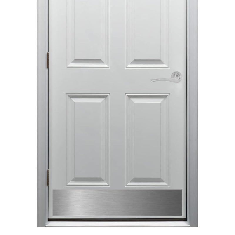 KOSHKA Door Kick Plate Peel and Stick (6"x 34", Stainless Steel Finish) 1